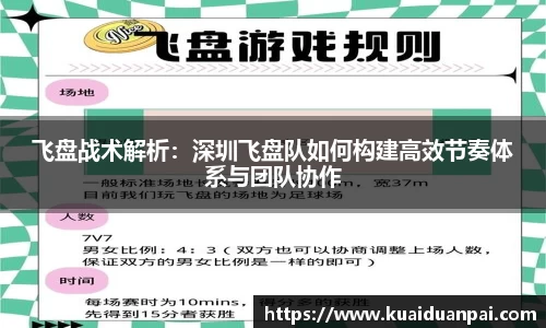 飞盘战术解析：深圳飞盘队如何构建高效节奏体系与团队协作